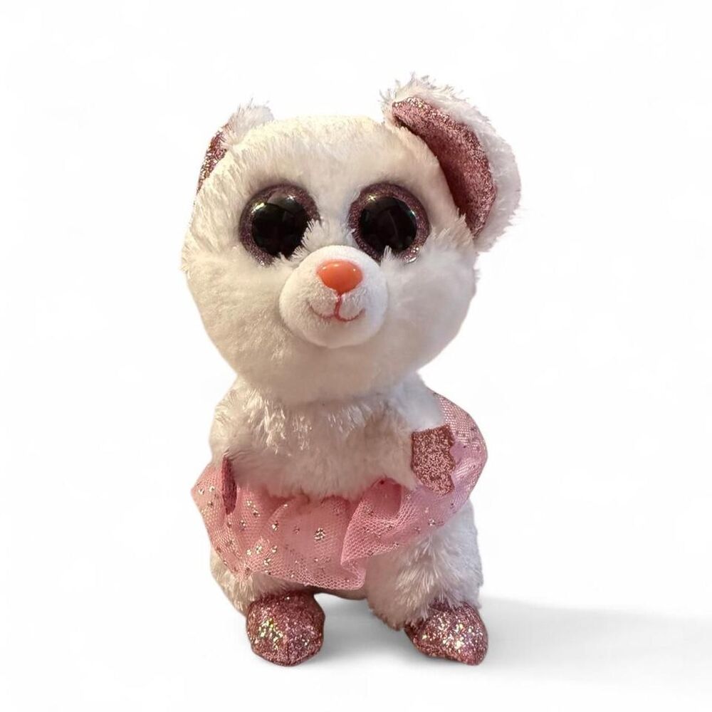 Ty-lr Pink and White Stuffed-animals